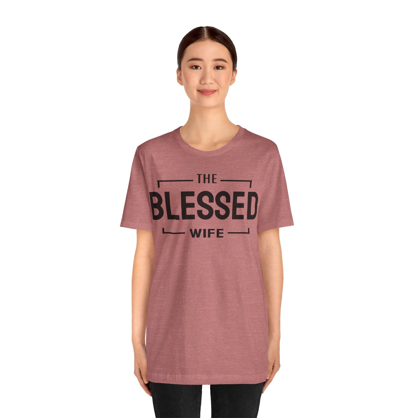 The Blessed Wife - Couples Collection Unisex Jersey Short Sleeve Tee