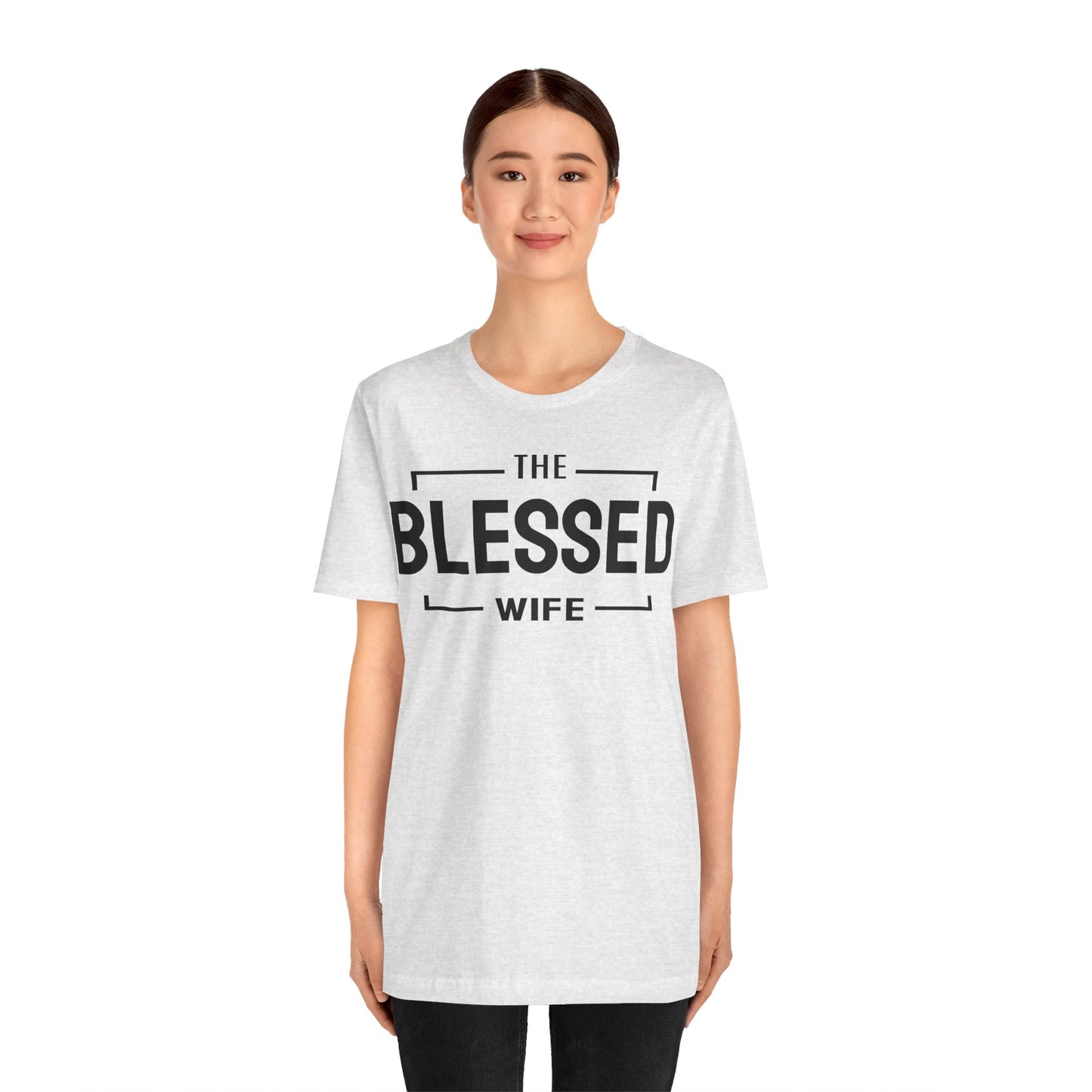 The Blessed Wife - Couples Collection Unisex Jersey Short Sleeve Tee