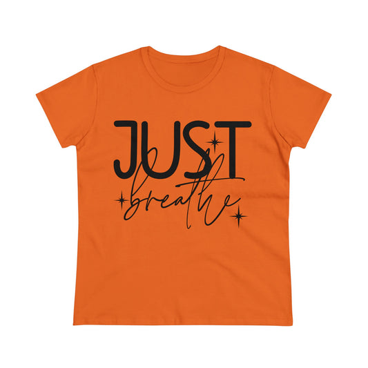 Just Breathe Women's Midweight Cotton Tee