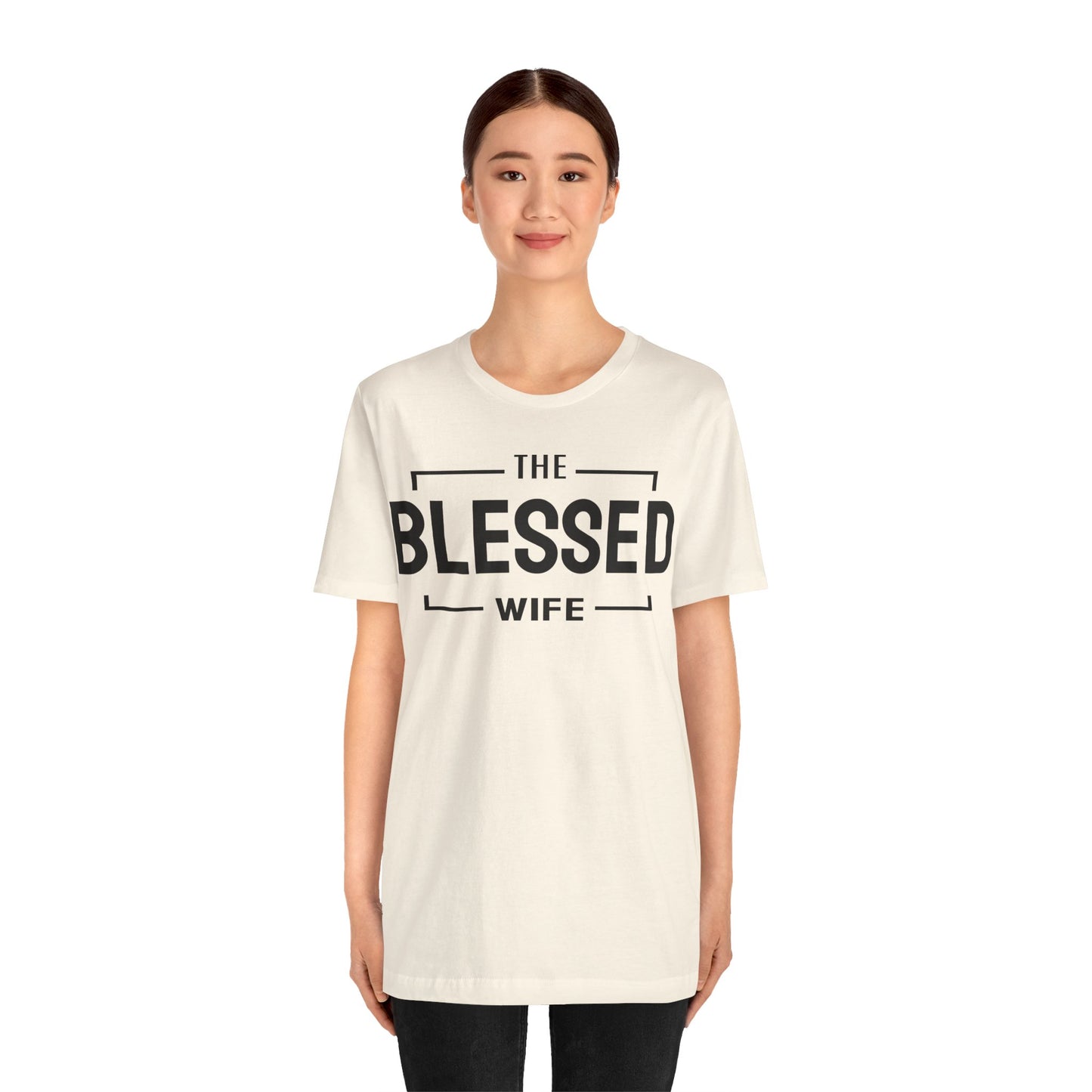 The Blessed Wife - Couples Collection Unisex Jersey Short Sleeve Tee