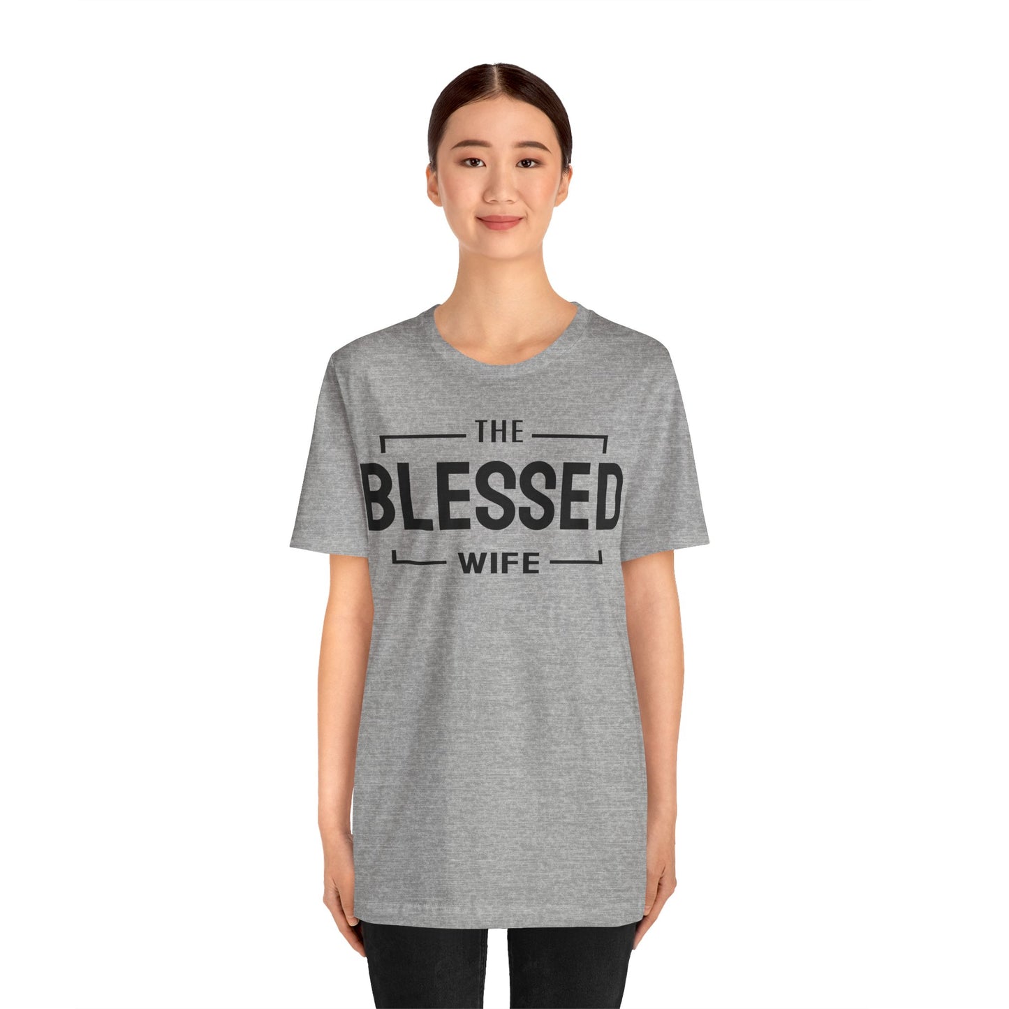 The Blessed Wife - Couples Collection Unisex Jersey Short Sleeve Tee