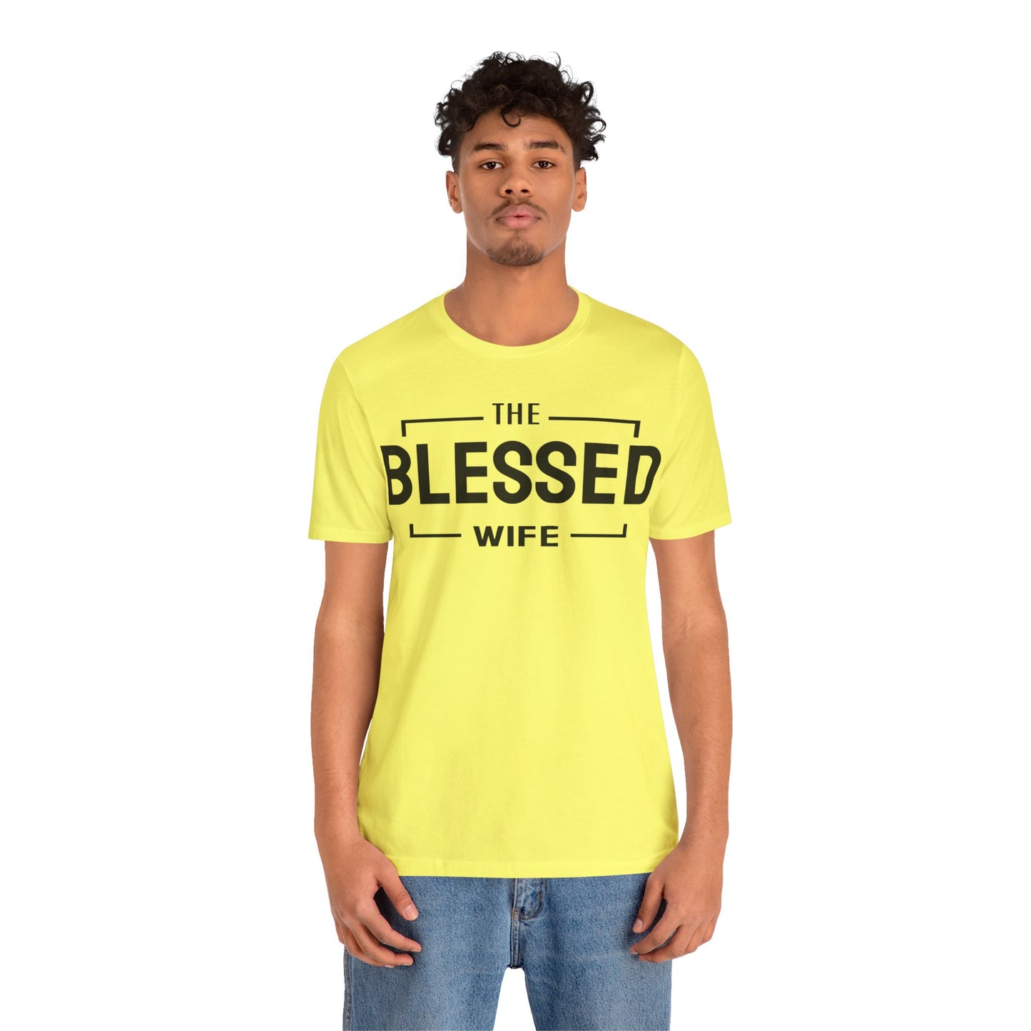 The Blessed Wife - Couples Collection Unisex Jersey Short Sleeve Tee