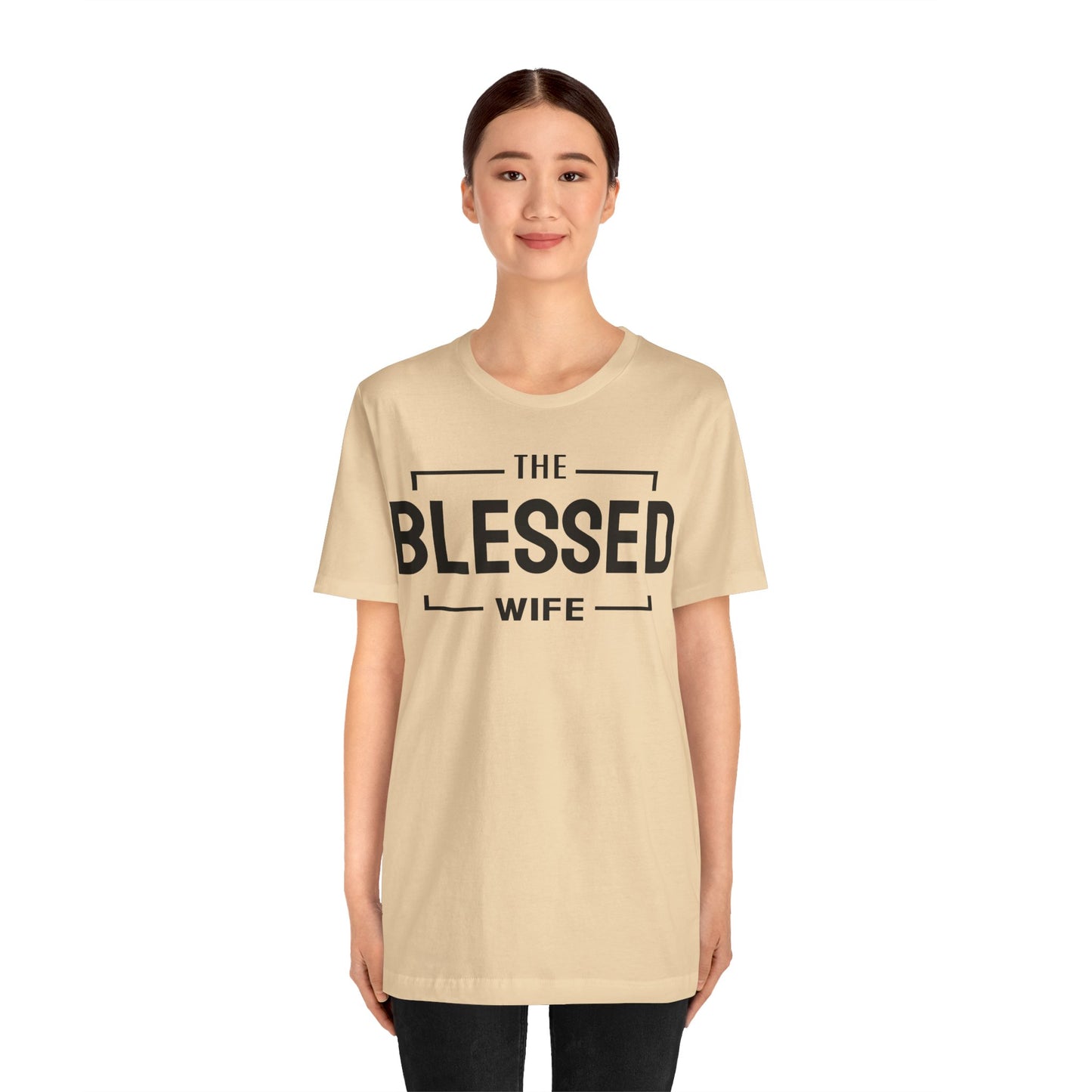 The Blessed Wife - Couples Collection Unisex Jersey Short Sleeve Tee